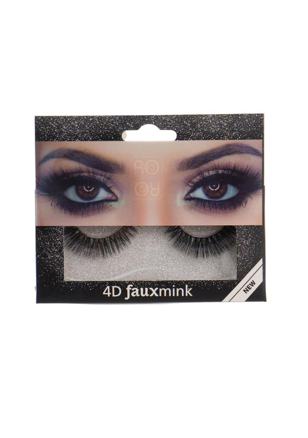 RO Accessories 4D Fauxmink Βλεφαρίδες με κόλλα EY204