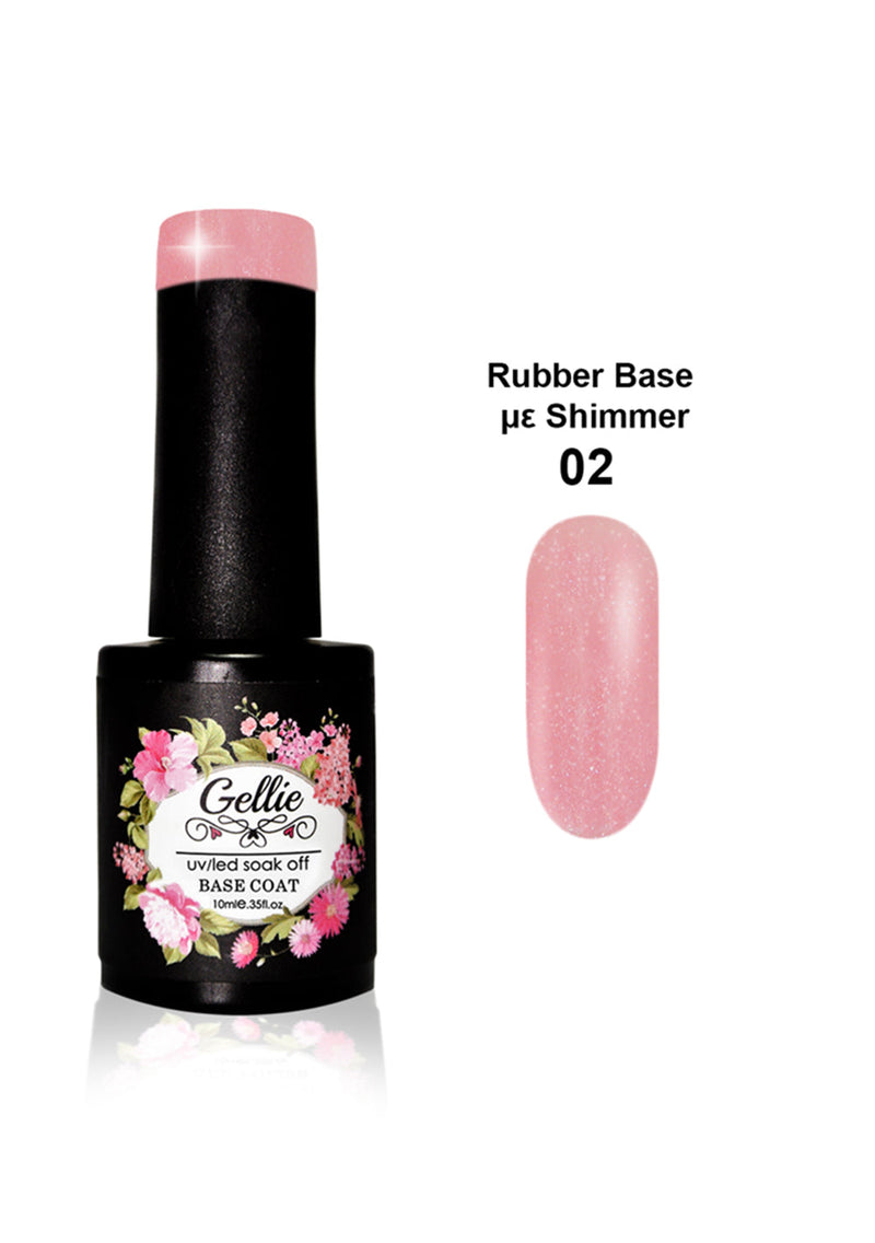 Gellie UV/LED Rubber Base Coat Shimmer 02