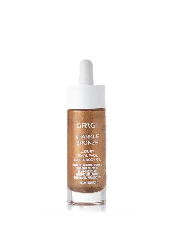 Grigi Sparkle Bronze Luxury Pearl Face Hair & Body Oil 30ml